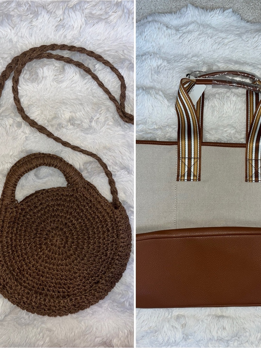 ✨SUMMER BUNDLE✨: Brouk & Co. Capri Stripe Tote NWT + Universal Thread Crochet CB